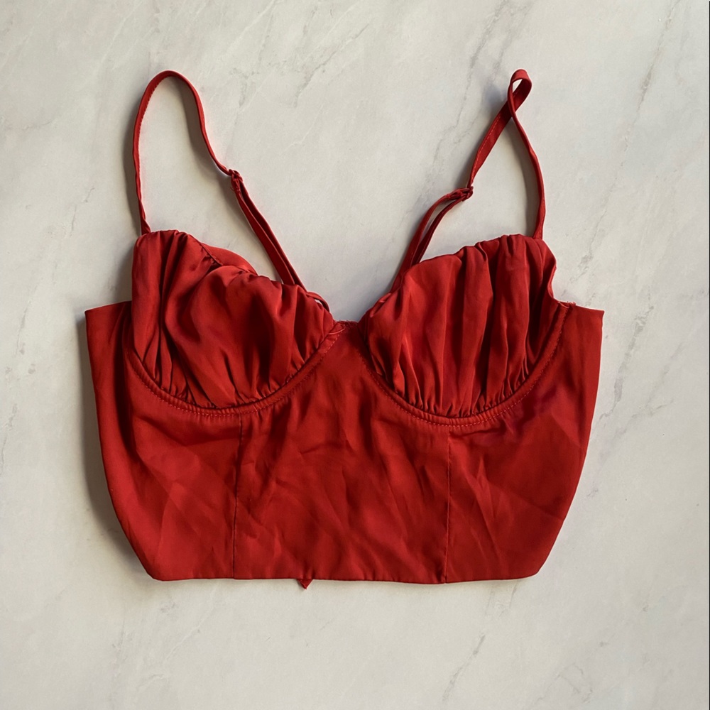 Shein lace up corset top